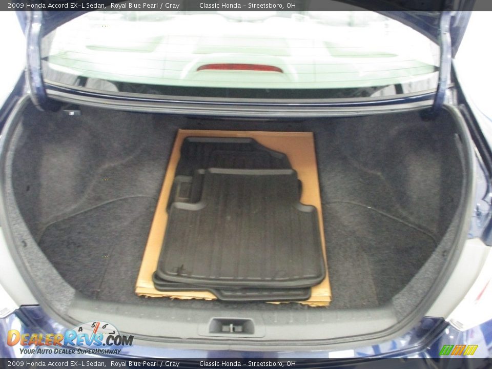 2009 Honda Accord EX-L Sedan Royal Blue Pearl / Gray Photo #11