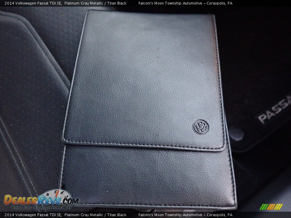 2014 Volkswagen Passat TDI SE Platinum Gray Metallic / Titan Black Photo #14