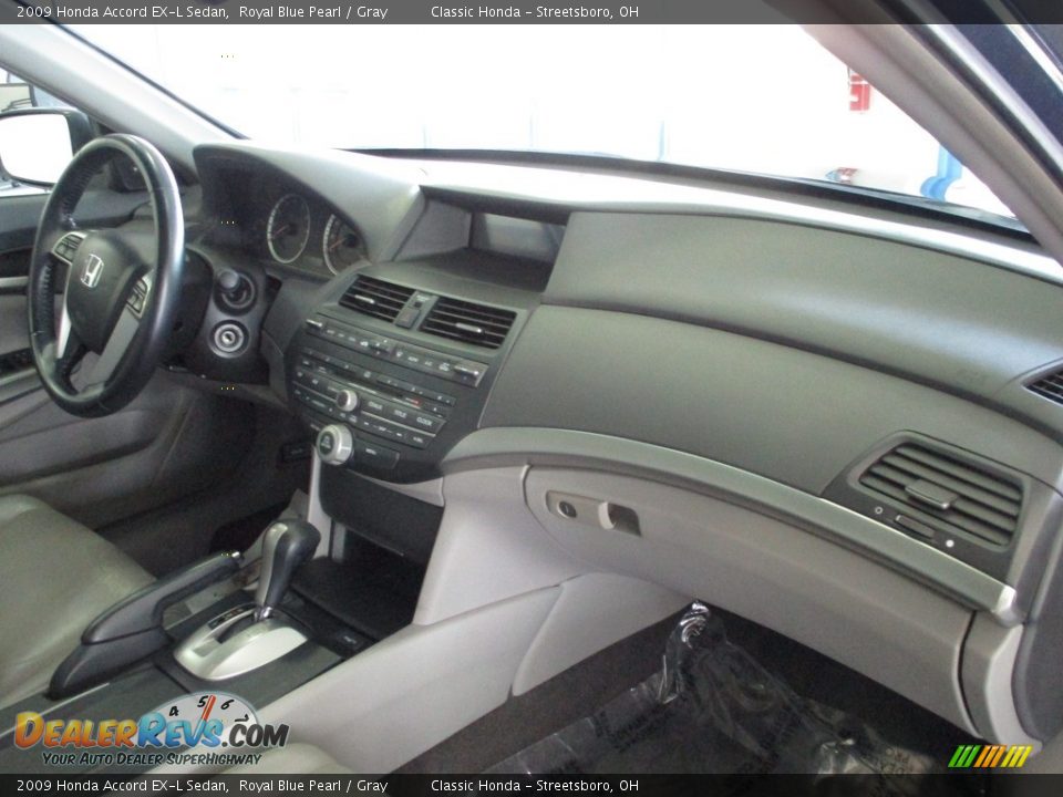 2009 Honda Accord EX-L Sedan Royal Blue Pearl / Gray Photo #14