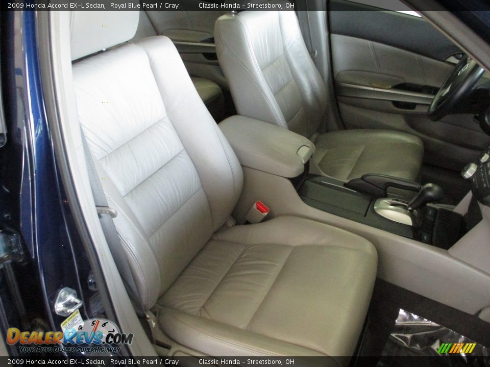 2009 Honda Accord EX-L Sedan Royal Blue Pearl / Gray Photo #15