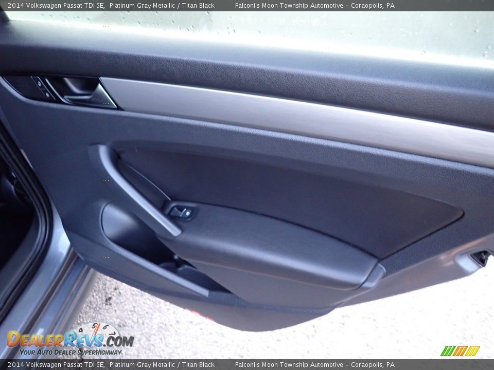 2014 Volkswagen Passat TDI SE Platinum Gray Metallic / Titan Black Photo #17
