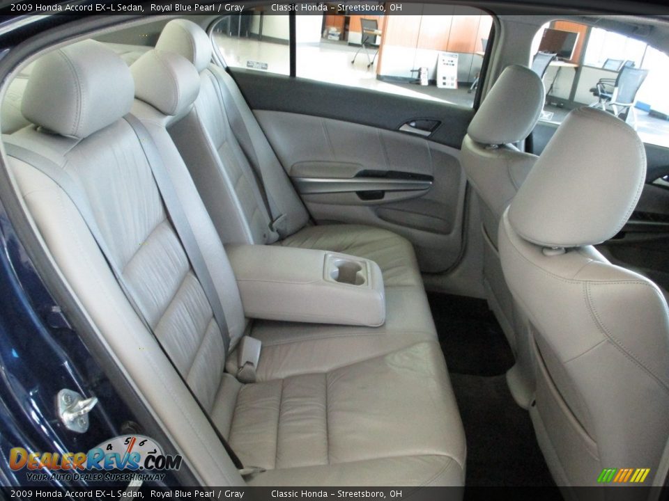 2009 Honda Accord EX-L Sedan Royal Blue Pearl / Gray Photo #17