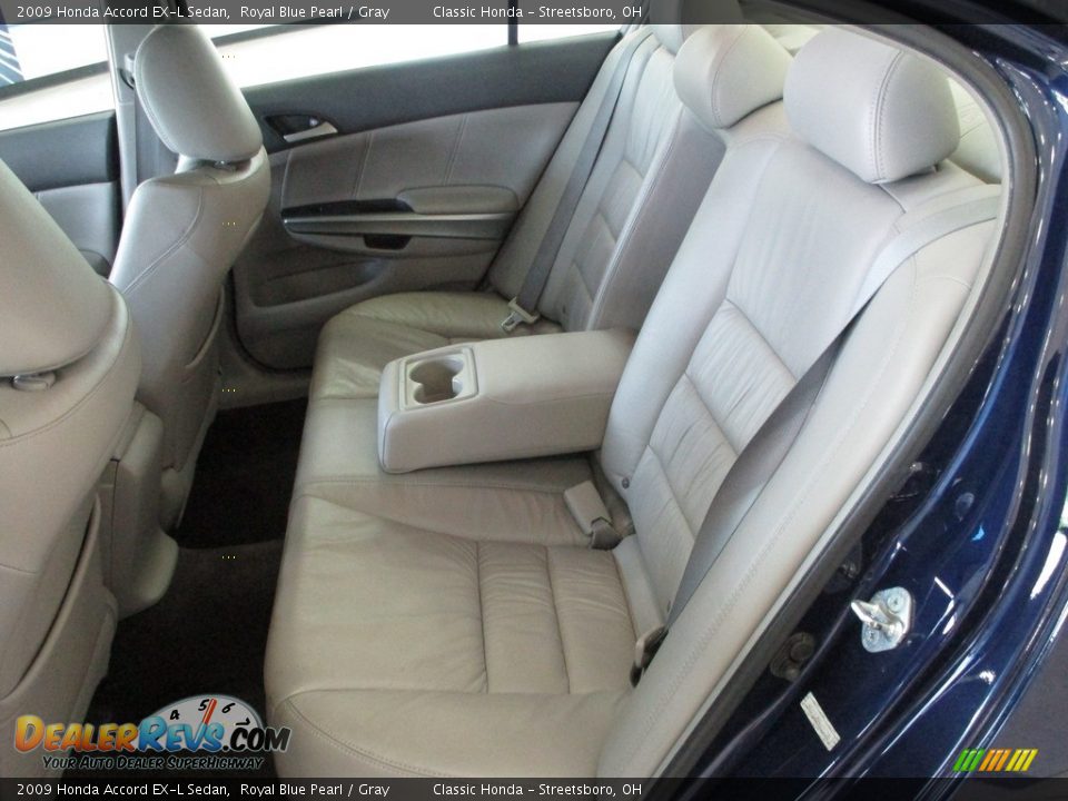 2009 Honda Accord EX-L Sedan Royal Blue Pearl / Gray Photo #19