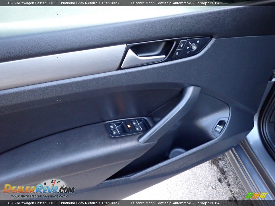 2014 Volkswagen Passat TDI SE Platinum Gray Metallic / Titan Black Photo #22