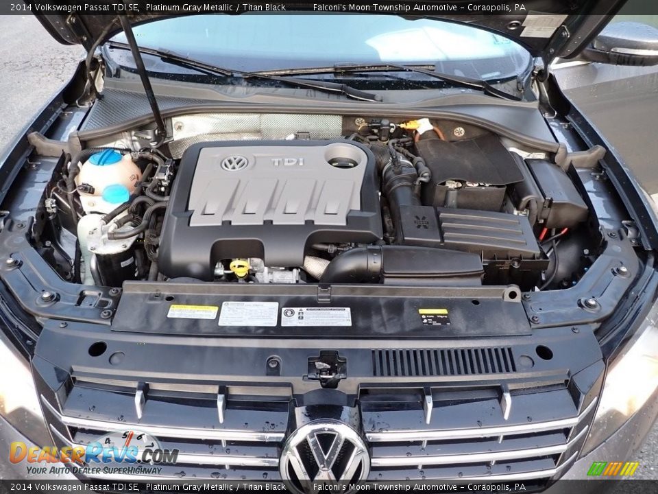 2014 Volkswagen Passat TDI SE Platinum Gray Metallic / Titan Black Photo #30