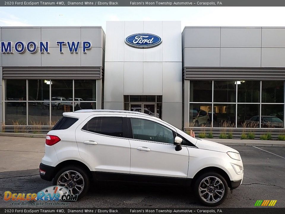 2020 Ford EcoSport Titanium 4WD Diamond White / Ebony Black Photo #1