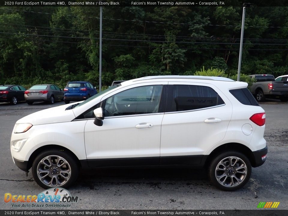 2020 Ford EcoSport Titanium 4WD Diamond White / Ebony Black Photo #6