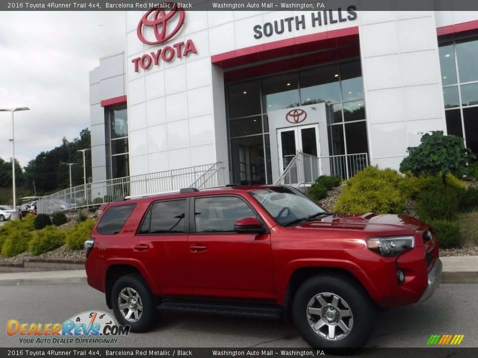 2016 Toyota 4Runner Trail 4x4 Barcelona Red Metallic / Black Photo #2