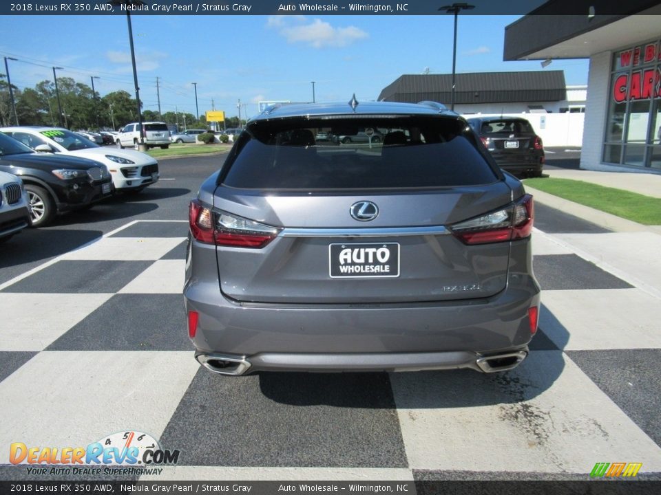 2018 Lexus RX 350 AWD Nebula Gray Pearl / Stratus Gray Photo #4