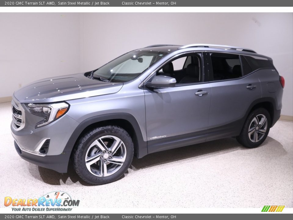 2020 GMC Terrain SLT AWD Satin Steel Metallic / Jet Black Photo #3