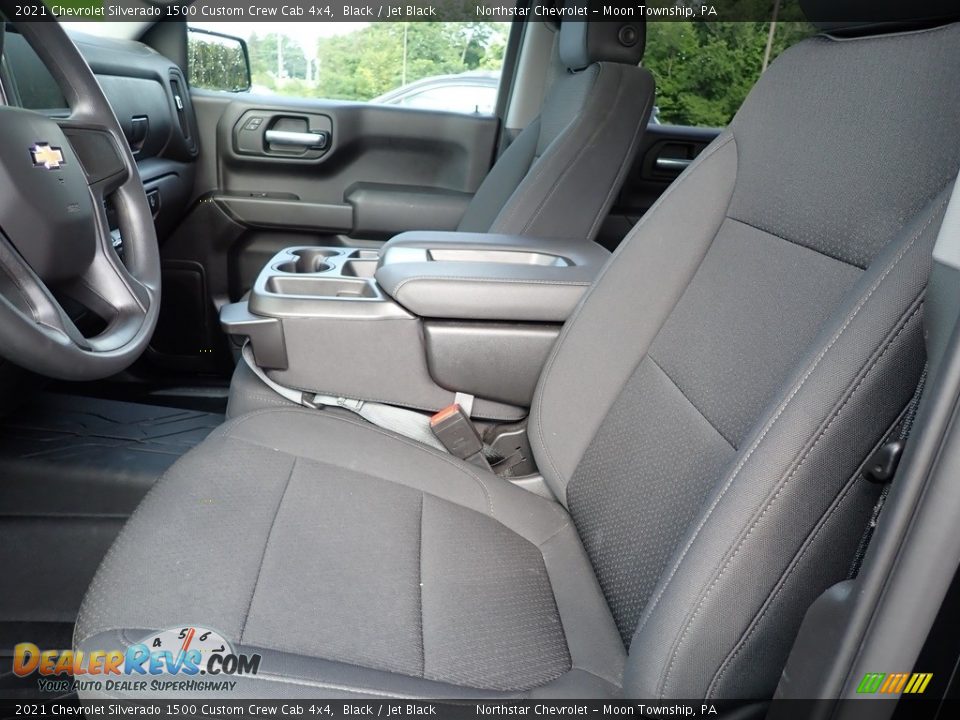 Front Seat of 2021 Chevrolet Silverado 1500 Custom Crew Cab 4x4 Photo #10