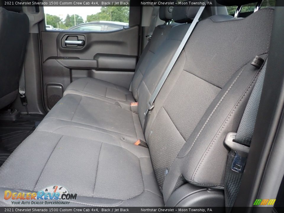 Rear Seat of 2021 Chevrolet Silverado 1500 Custom Crew Cab 4x4 Photo #11
