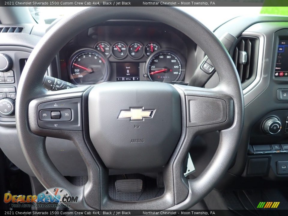 2021 Chevrolet Silverado 1500 Custom Crew Cab 4x4 Steering Wheel Photo #17
