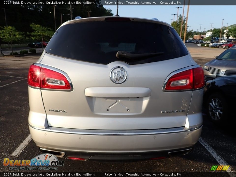 2017 Buick Enclave Leather Quicksilver Metallic / Ebony/Ebony Photo #3