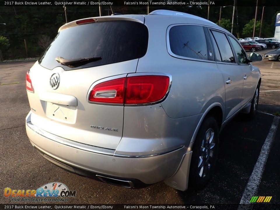 2017 Buick Enclave Leather Quicksilver Metallic / Ebony/Ebony Photo #4