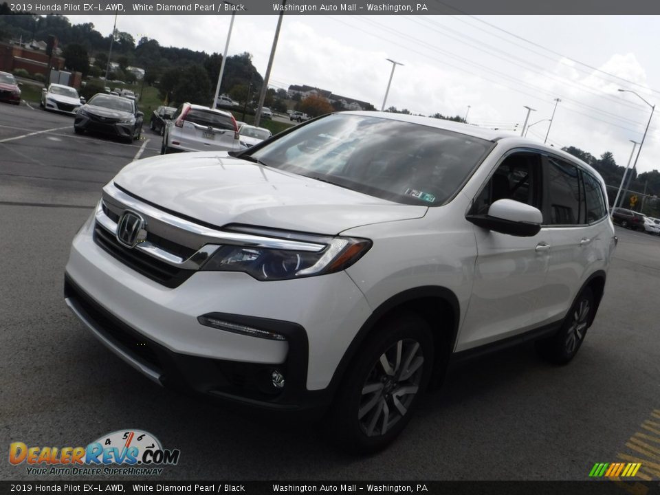 2019 Honda Pilot EX-L AWD White Diamond Pearl / Black Photo #5