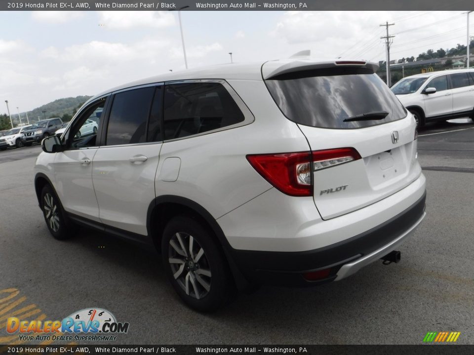 2019 Honda Pilot EX-L AWD White Diamond Pearl / Black Photo #7