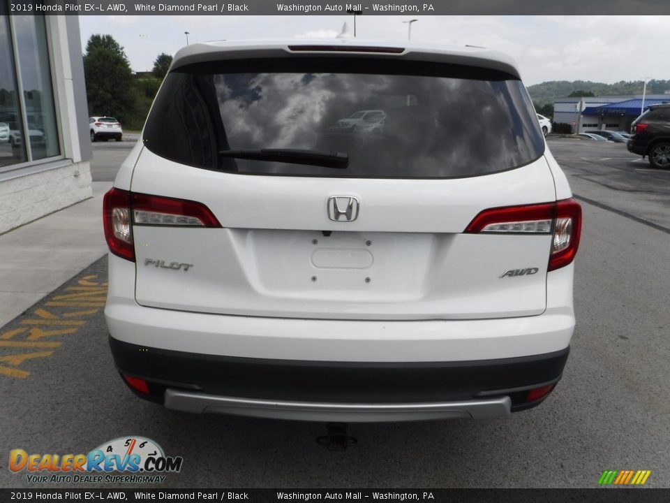 2019 Honda Pilot EX-L AWD White Diamond Pearl / Black Photo #8
