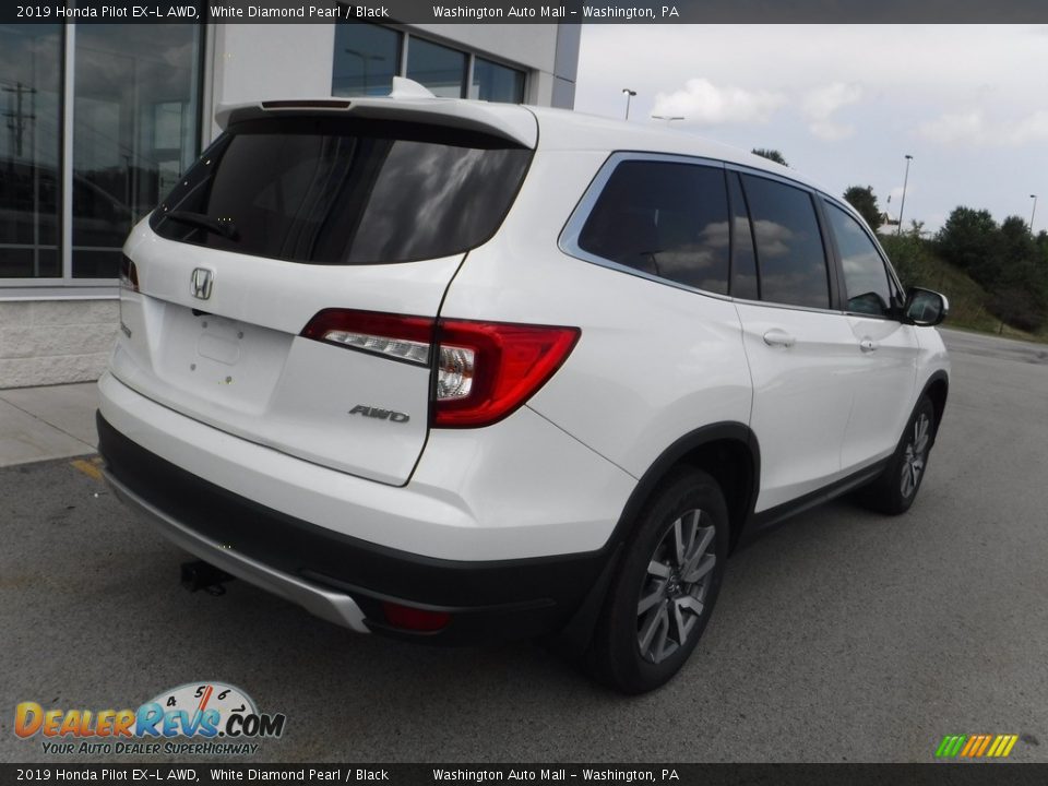 2019 Honda Pilot EX-L AWD White Diamond Pearl / Black Photo #9