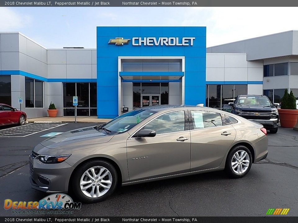 2018 Chevrolet Malibu LT Pepperdust Metallic / Jet Black Photo #1