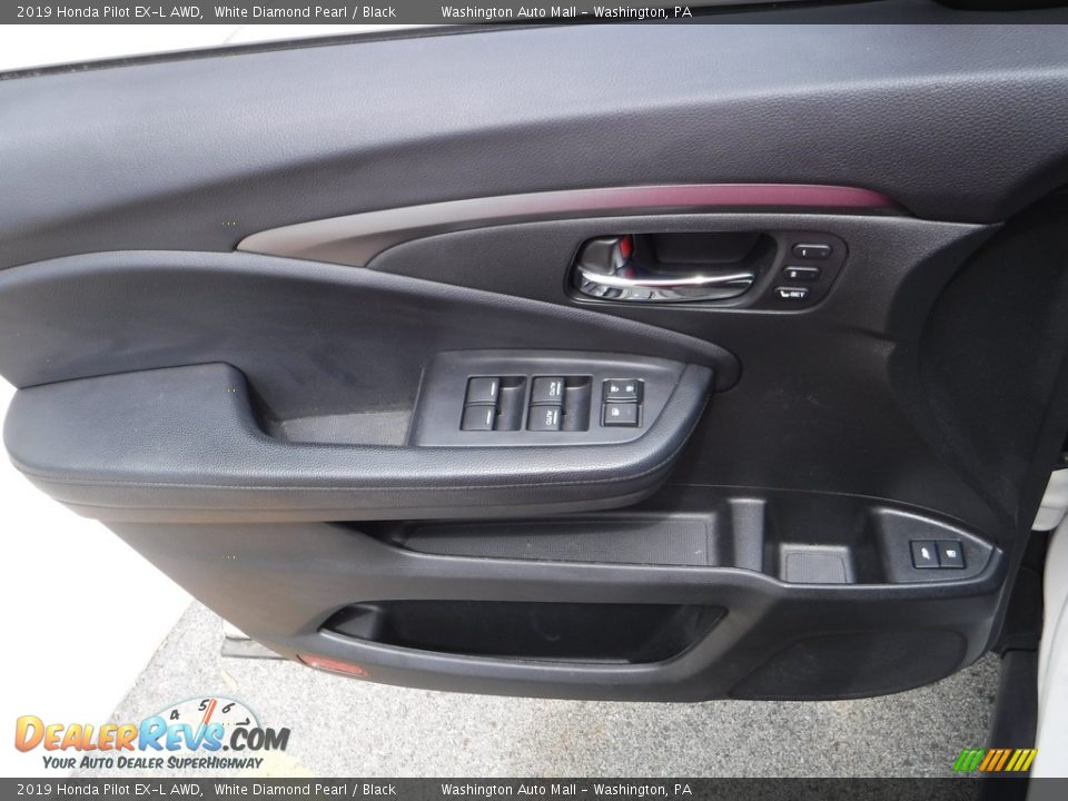 2019 Honda Pilot EX-L AWD White Diamond Pearl / Black Photo #17