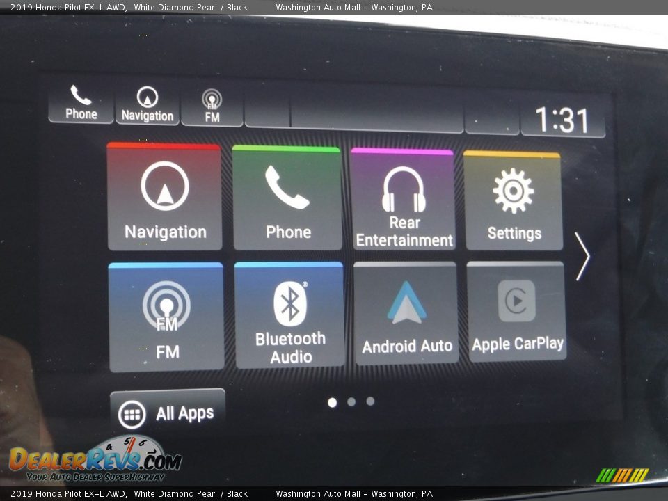2019 Honda Pilot EX-L AWD White Diamond Pearl / Black Photo #24