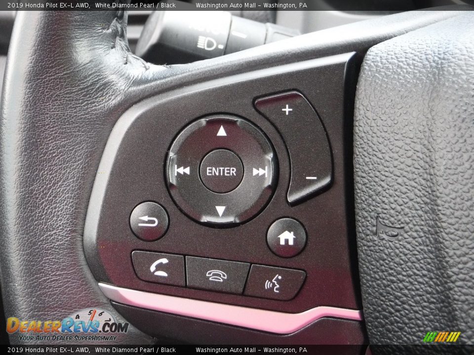 2019 Honda Pilot EX-L AWD White Diamond Pearl / Black Photo #27