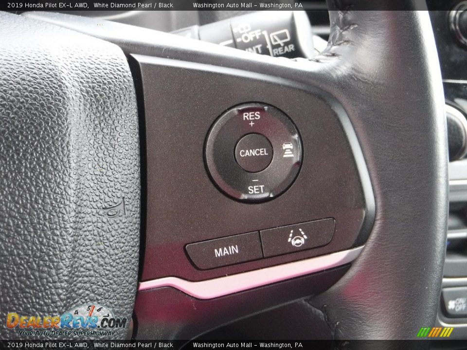 2019 Honda Pilot EX-L AWD White Diamond Pearl / Black Photo #28