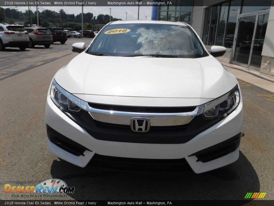 2018 Honda Civic EX Sedan White Orchid Pearl / Ivory Photo #5