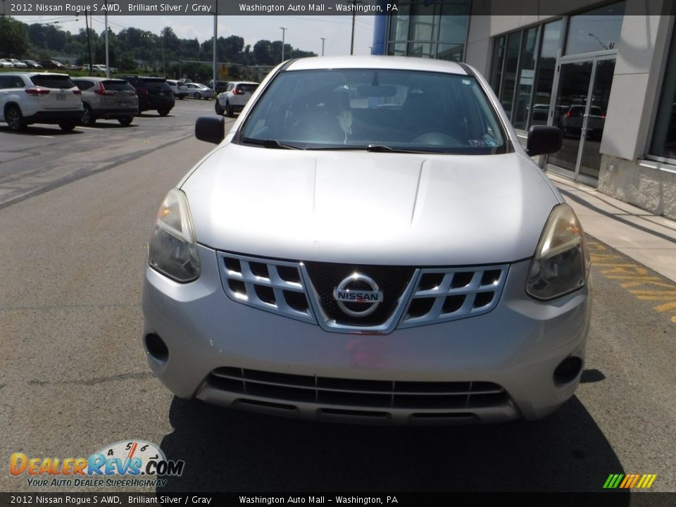 2012 Nissan Rogue S AWD Brilliant Silver / Gray Photo #3