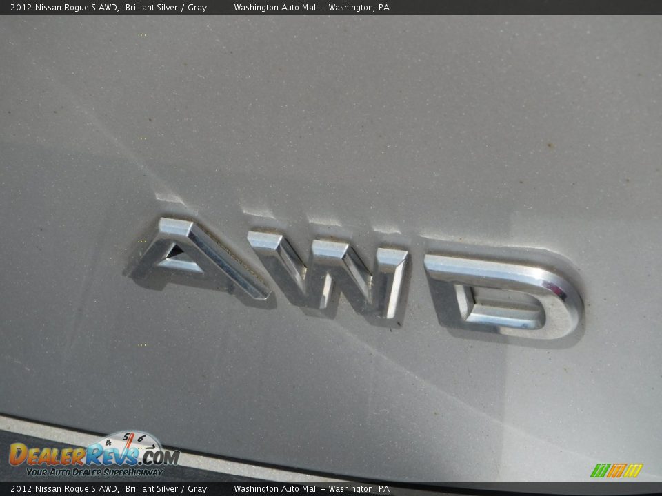 2012 Nissan Rogue S AWD Brilliant Silver / Gray Photo #8