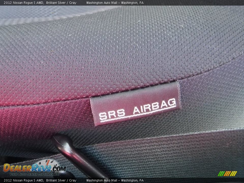2012 Nissan Rogue S AWD Brilliant Silver / Gray Photo #12
