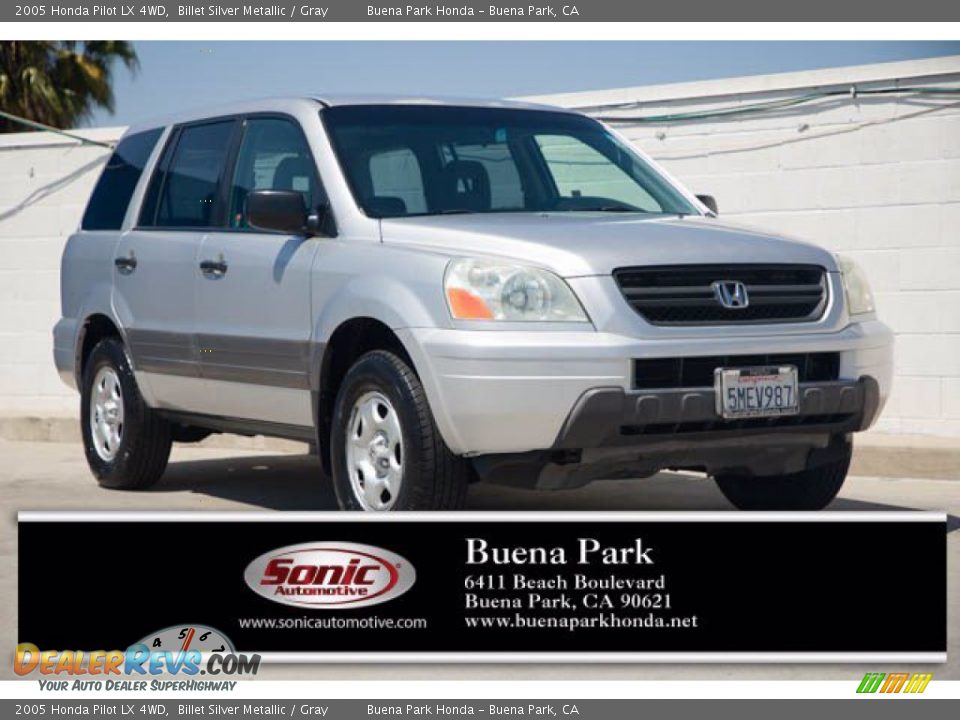 2005 Honda Pilot LX 4WD Billet Silver Metallic / Gray Photo #1