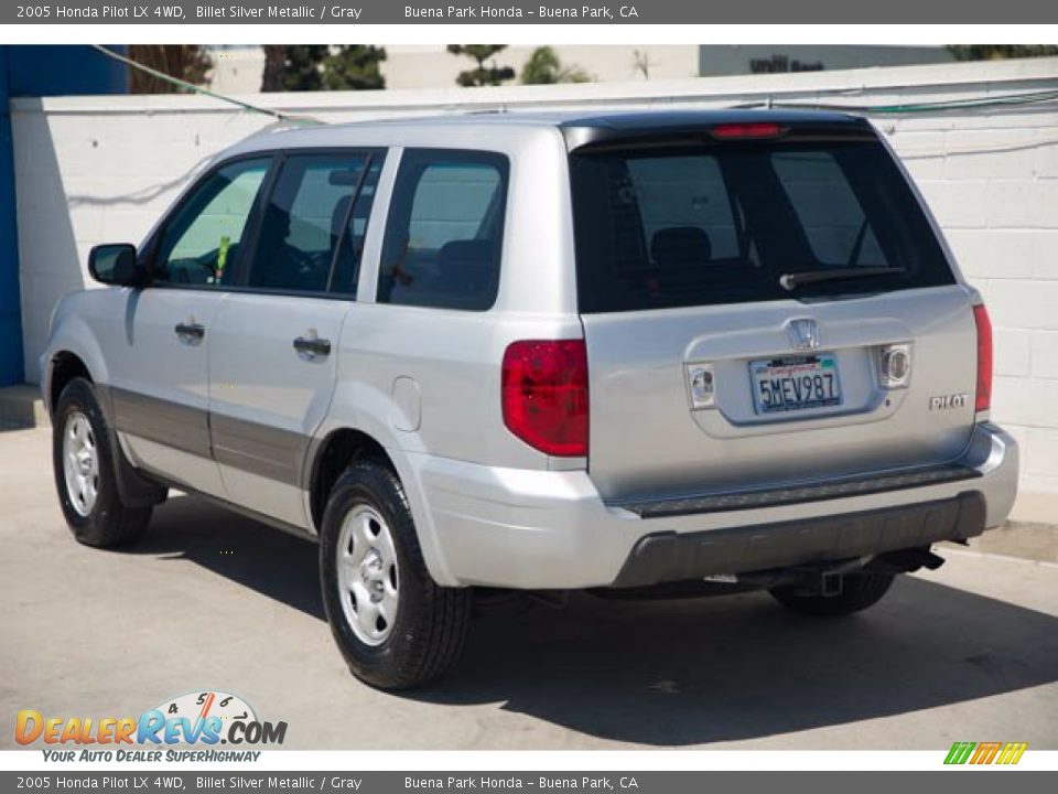 2005 Honda Pilot LX 4WD Billet Silver Metallic / Gray Photo #2