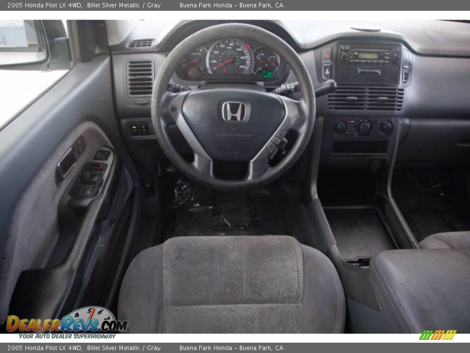 2005 Honda Pilot LX 4WD Billet Silver Metallic / Gray Photo #5