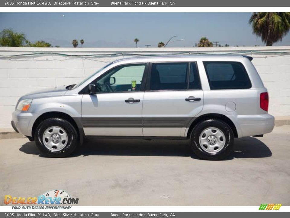 2005 Honda Pilot LX 4WD Billet Silver Metallic / Gray Photo #10