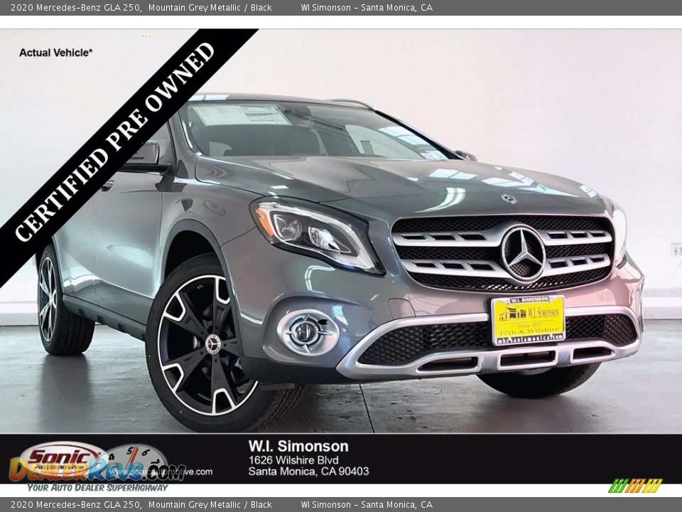 2020 Mercedes-Benz GLA 250 Mountain Grey Metallic / Black Photo #1