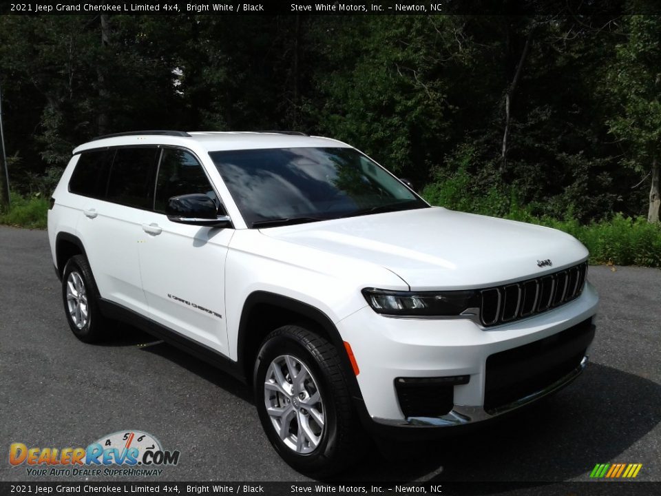 2021 Jeep Grand Cherokee L Limited 4x4 Bright White / Black Photo #4