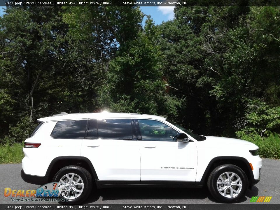 2021 Jeep Grand Cherokee L Limited 4x4 Bright White / Black Photo #5