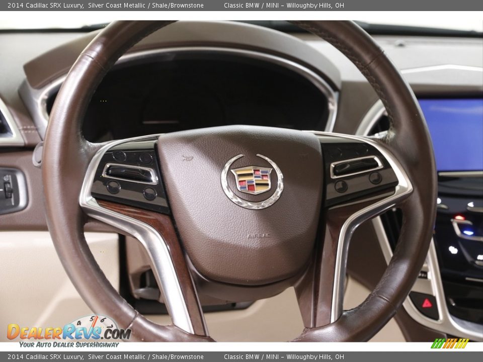 2014 Cadillac SRX Luxury Silver Coast Metallic / Shale/Brownstone Photo #7