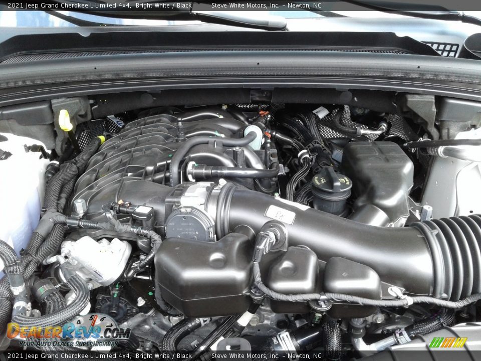 2021 Jeep Grand Cherokee L Limited 4x4 Bright White / Black Photo #9