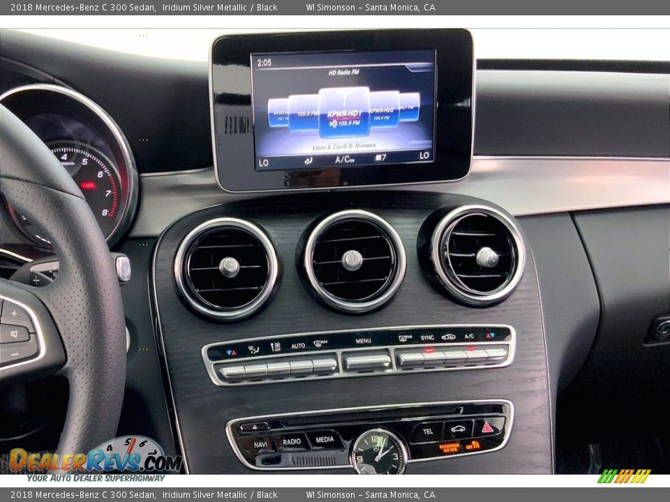 2018 Mercedes-Benz C 300 Sedan Iridium Silver Metallic / Black Photo #5