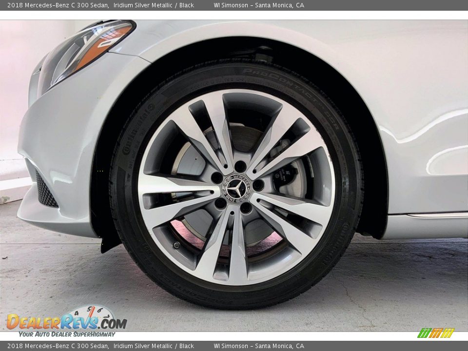 2018 Mercedes-Benz C 300 Sedan Iridium Silver Metallic / Black Photo #8