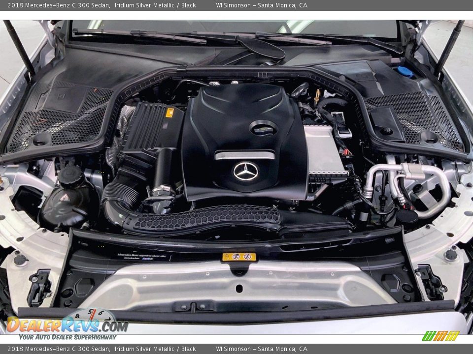 2018 Mercedes-Benz C 300 Sedan Iridium Silver Metallic / Black Photo #9