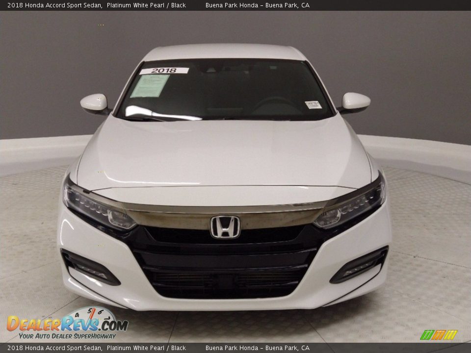 2018 Honda Accord Sport Sedan Platinum White Pearl / Black Photo #2