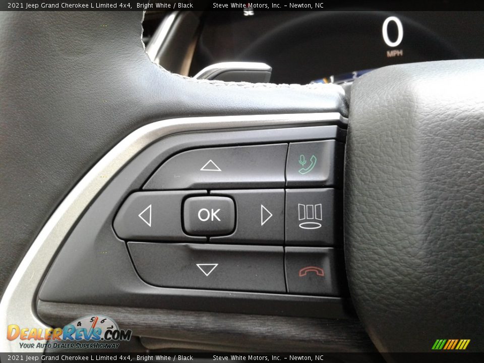2021 Jeep Grand Cherokee L Limited 4x4 Bright White / Black Photo #21