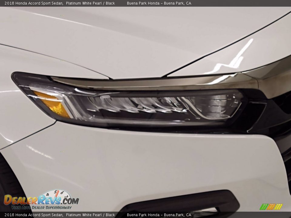 2018 Honda Accord Sport Sedan Platinum White Pearl / Black Photo #3