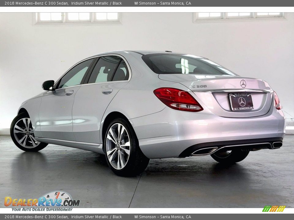 2018 Mercedes-Benz C 300 Sedan Iridium Silver Metallic / Black Photo #10