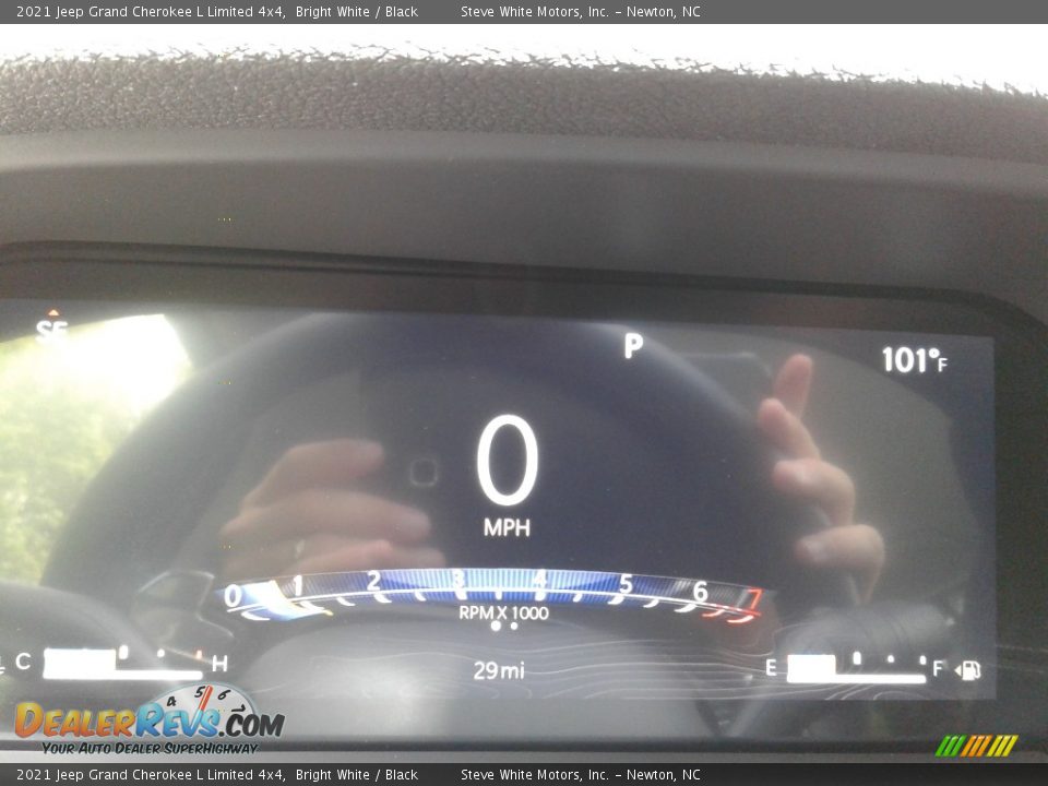 2021 Jeep Grand Cherokee L Limited 4x4 Bright White / Black Photo #23