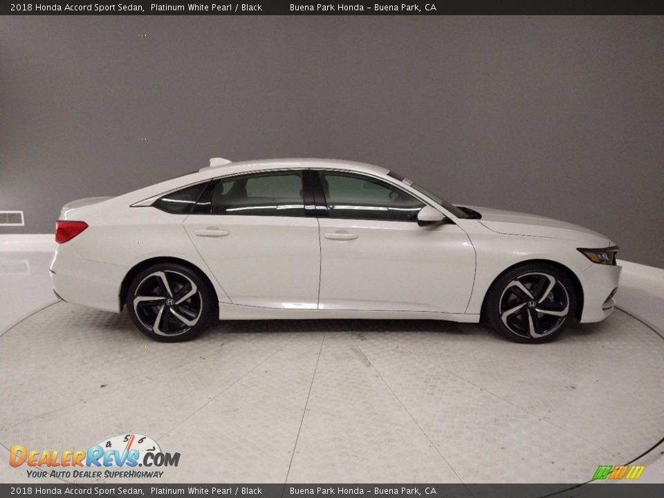 2018 Honda Accord Sport Sedan Platinum White Pearl / Black Photo #5